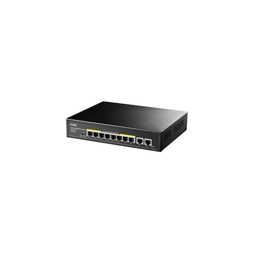 CUDY GS1010PE 8-Port Gigabit PoE+ Switch 2 Gigabit Uplink Ports 120W