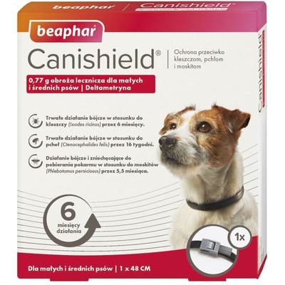 BEAPHAR Canishield S/M - Deltamethrin-Therapiehalsband für Hunde - 48 cm