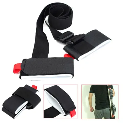 Ski Shoulder Carrier Strap Adjustable Ski Holder Straps Portable Snowboard Carrying Strap Skiing