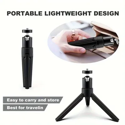 1pc Portable Mini Projector Tripod with 360 ° Rotating Head Suitable for Multi Device Projector