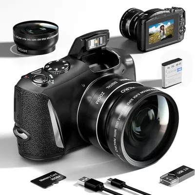 NBD 4K Digital Camera Ultra 48MP Camera Vlogging Camera with Wide Angle Lens 16X Digital Zoom 3.0