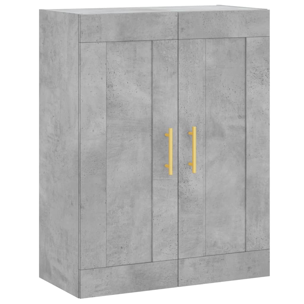 vidaXL Wandschrank Betongrau 69,5x34x90 cm Holzwerkstoff Image