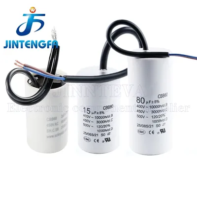CBB60 450V AC Waschmaschine Motor Startkondensator 4UF 6UF 8UF 10UF 12UF 16UF 20UF 25UF 30UF 40UF 45UF 50UF 60UF 70UF 80UF Image