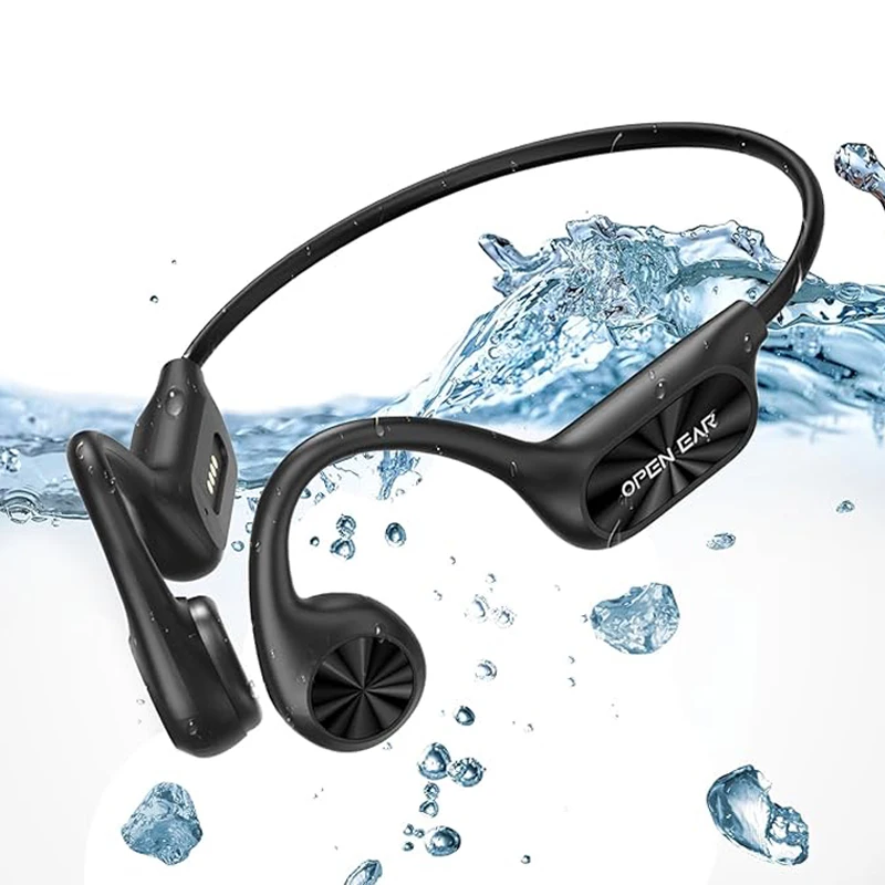 Relxhome A9 Pro kabellose Open-Ear-Ohrhörer, Bluetooth 5.4 Ohren, IPX8 wasserdicht, OHS-Ohrköpfe mit Mikrofon, HiFi-Klangqualität, Musik E Image