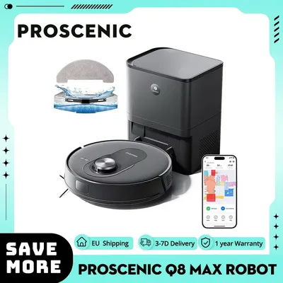 Pro scenic q8 max Roboter Vakuum Mop Combo mit Selbst entleerung station max. 4200pa Absaugung 200min Laufzeit Smart 360 ° Lidar Navigation Image