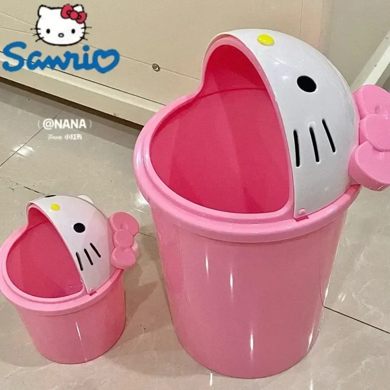 Neue Sanrio Hello Kitty Mülleimer Mülleimer Mülleimer Müll Binsanrio Kawaii Mülleimer Papierkorb Kann Wohnzimmer Schlafzimmer