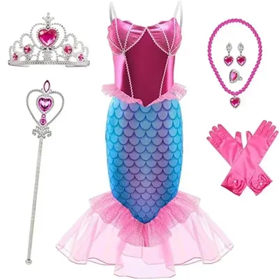 Prinzessin Meerjungfrau Ariel Kostüm Für Cosplay Karneval Geburtstag Party Prom Kleidung Sommer Image