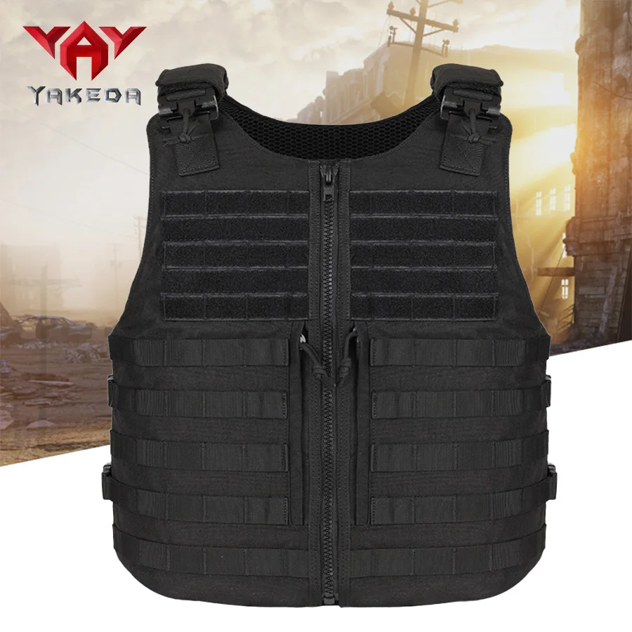YAKEDA Trainingsweste mit Schnellverschluss, MOLLE-Erweiterungssystem, multifunktionale Weste, 1000D, verschleißfeste Trainingsweste Image