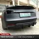 Reale In Fibra di Carbonio Auto Paraurti Posteriore Diffusore Spoiler Mento Posteriore Body Kit per Tesla Modello 3 Labbro Posteriore Diffusore Protezione 2016-2023