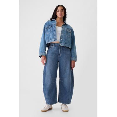 Gap Womens Blue High Waisted Horseshoe Jeans - Blue