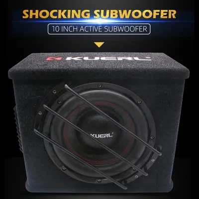 10 Inch Car Speakers High Power Active RMS 150W Car Stereo Pure Bass Overweight Trapezoidal Car Subwoofer Car Audio Modification
