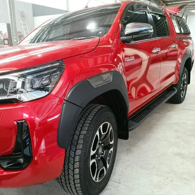 Wheel Arch Fender Flares Mudguards for Toyota Hilux 2015-2024 Matte Black 6pcs/set 5" Car Styling