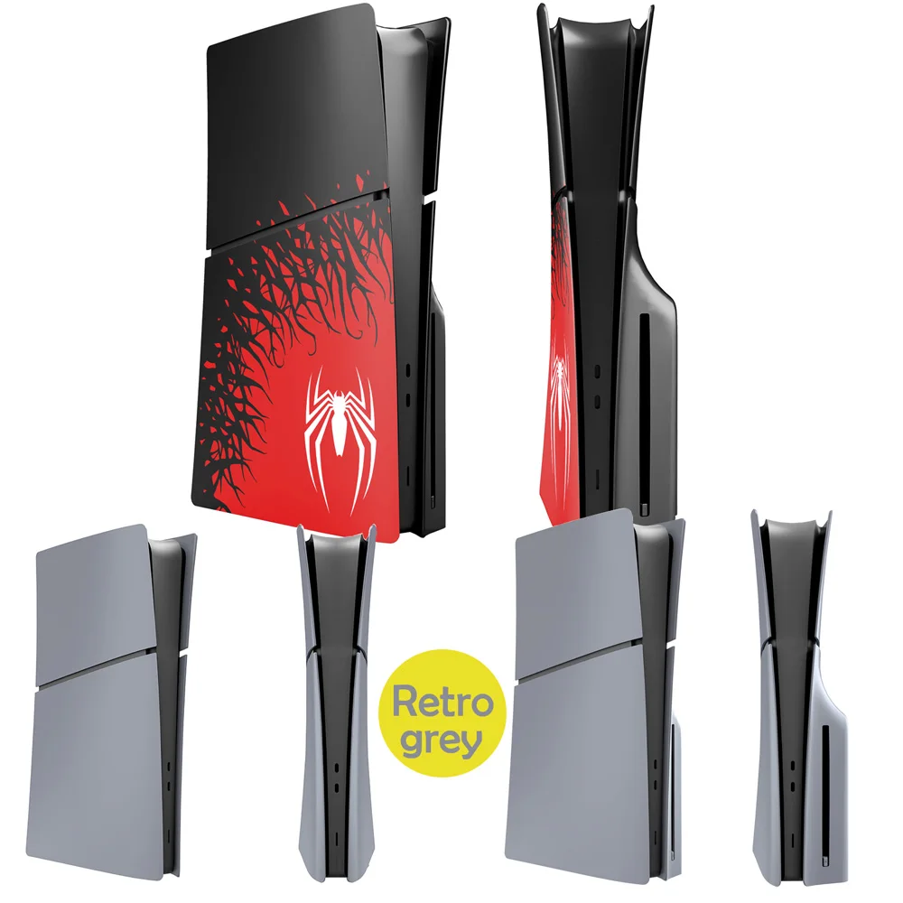 Limited spider Faceplate with Cooling Vent for Playstation 5 slim Disc Digital Edition 30th PS5 Cover Skin Face Plates