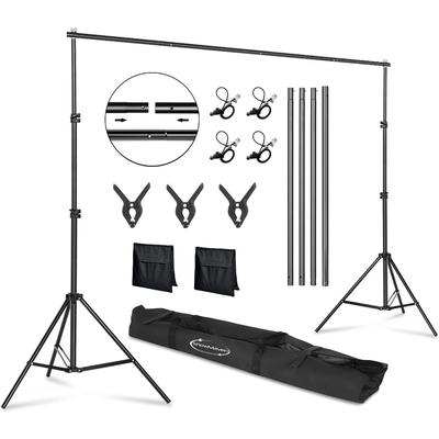 TEMU Backdrop Stand, 6.4ft X 10ft Stand Bag For , (6.4ftx10ft)