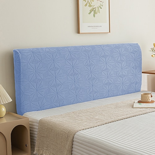 Bettkopfteilbezüge Bettkopfteilbezug Stretch Dehnbarer Kopfteilbezug/Bezug, Weich Bedruckter Samtstoff, Rückenschutz All-Inclusive Schonbezug Waschbar für Schlafzimmer Image
