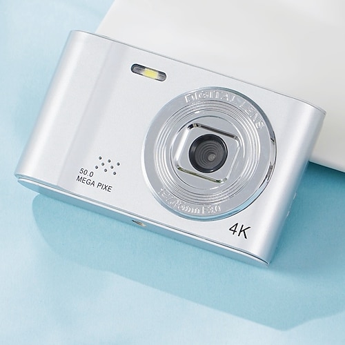 4K-Digitalkamera, Point-and-Shoot-Fotografie, Reise-Selfie-Kamera, 2,4-Zoll-Bildschirm, Einsteiger-Geschenk, kompakte Digitalkamera, Selfie, Mini-Retro-Kamera