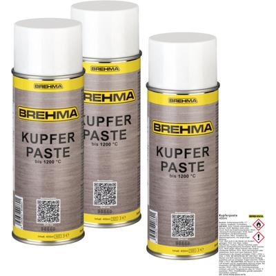 3x Brehma Kupferpaste Spray 400ml Kupferpastenspray