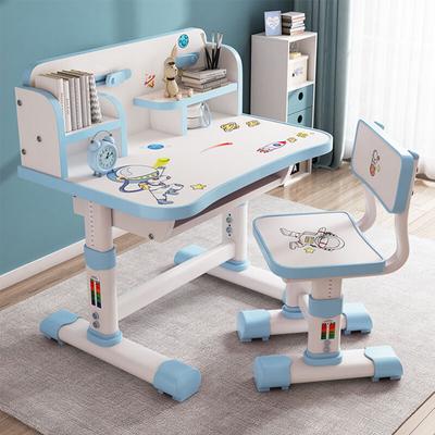 Kinder-Schreibtisch- und Stuhl-Set, höhenverstellbar, mit Schublade, erweiterter Schreibtisch, Image