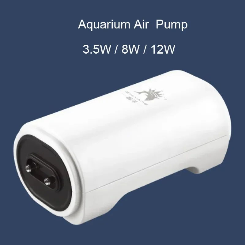 Leise 220V 3,5 W 8W 12W Aquarium Luftpumpe Aquarium Mini Luft kompressor Sauerstoff pumpe Aquarium Aquarium Zubehör zwei Ausgänge Image