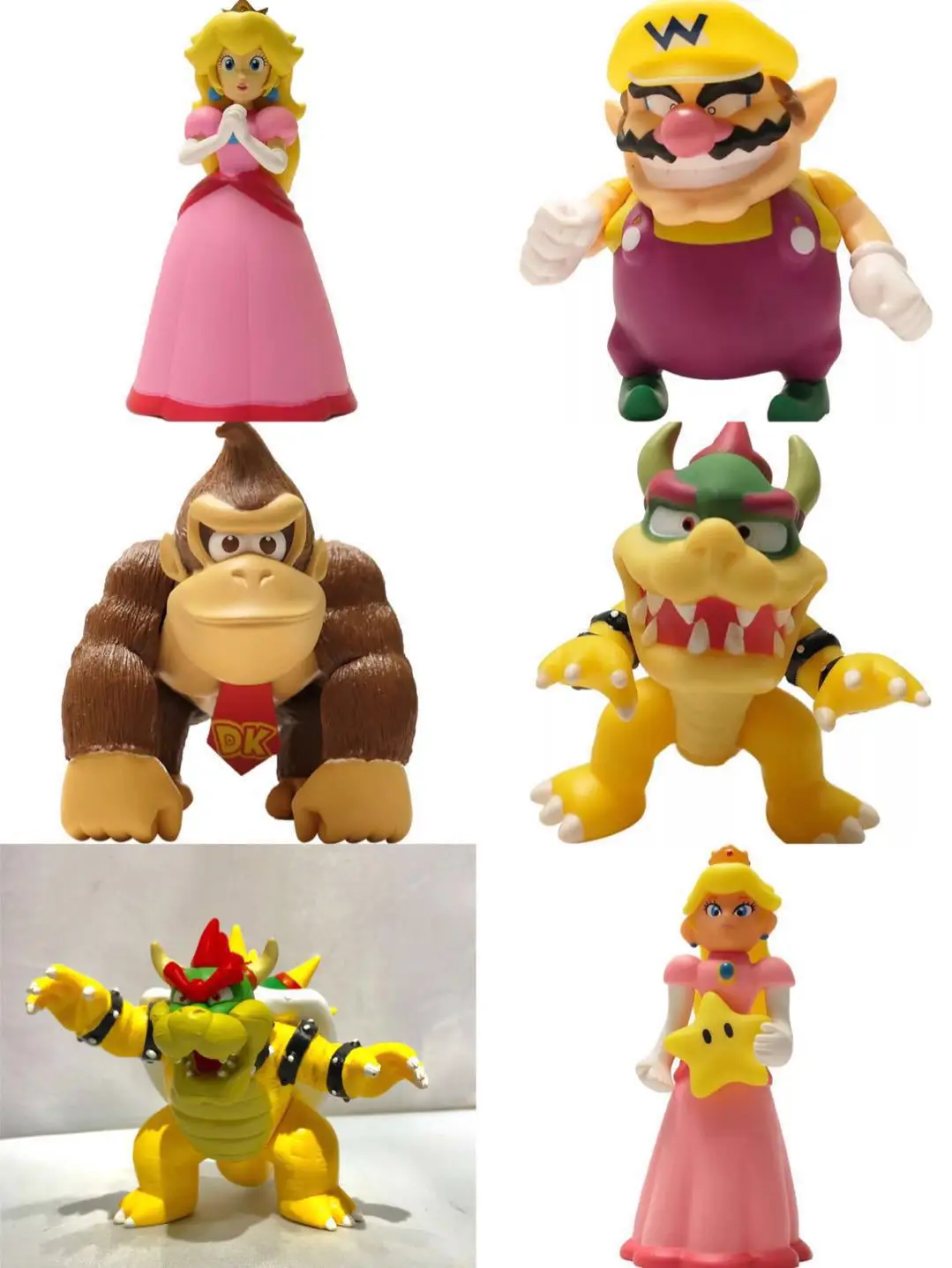 Super Mario Bros Spielzeug Cartoon Mario Luigi Yoshi Pfirsich Prinzessin Esel Kong Spiel Action figuren Modell Spielzeug Kinder Geburtstags geschenke Image