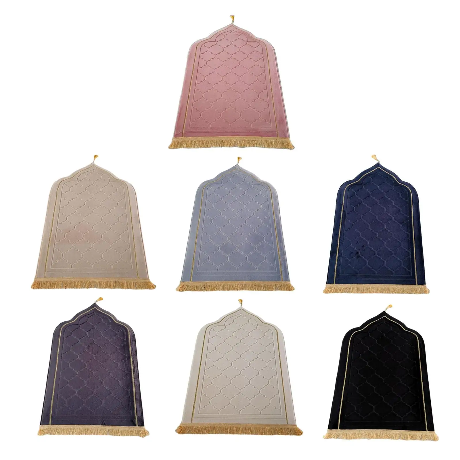 Gebets matte Ramadan Geschenke tragbar für Männer Frauen Kinder dicke Hochzeits bedarf mit Quasten Reise Gebets teppich islamischer Gebets teppich Image