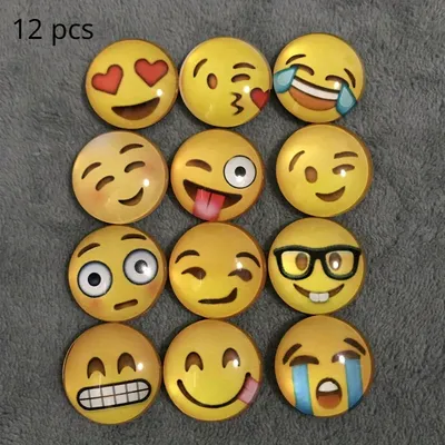 12, Smiley-Kühlschrank magnete, niedliche personal isierte Kühlschrank magnete, Küchen dekor, Wohnkultur, Muttertag geschenke Image