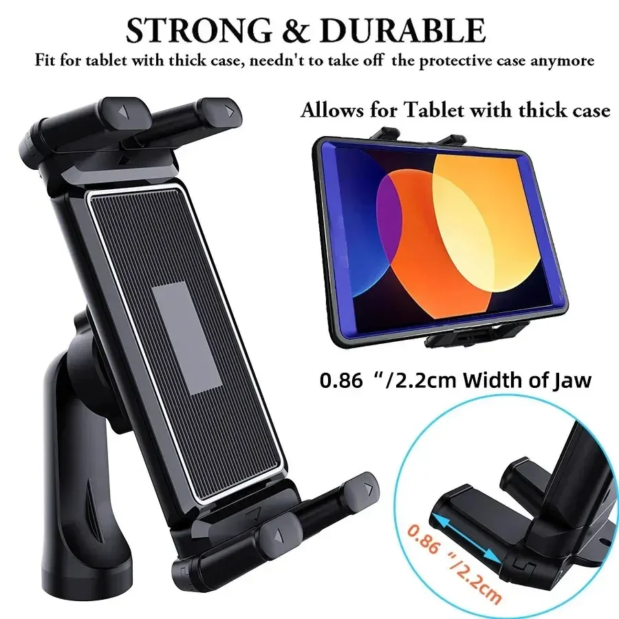 VIKEFON Stativ Einbeinstativ Universa Halter Halterung, Ständer kompatibel mit 7-15" Tablets IPad, 4"-7" Klappbildschirm/gerade Panel Telefon Image