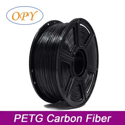 OPY PLA PETG Carbon Fiber Filament 3D Printer Plastic 1.75mm 1Kg 10m 100g Black Nylon 3D Printing Materials Fast Shipping