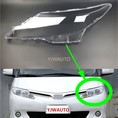 For Toyota Previa Estima 2009~2011 2012 2013 2014 2015 Headlamp Cover Car Headlight Lens Replacement Front Lampshade Auto Shell