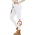 Per donna Pantaloni da yoga Leggings da yoga Leggings foderati in pile Calore Termico Vita Alta Yoga Allenamento in Palestra Pilates Collant Nero Bianco Viola scuro Pile Autunno Inverno Gli sport