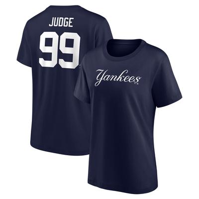New York Yankees T-Shirt mit Namen und Nummer – Aaron Judge 99 – Damen Image