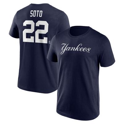 New York Yankees T-Shirt mit Namen und Nummer – Juan Soto 22 – Herren Image