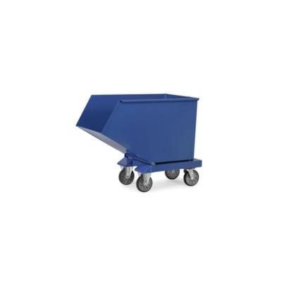 Fetra Kippmulde, HxLxB 1099x1458x1105mm, 0, 8m³, Tragl. 800kg, Rollen und Einfahrtaschen Image