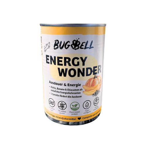 12x400g BugBell Energy Wonder Adult Kürbis, Banane & Chiasamen Hundefutter nass