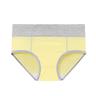 Women's Basic Panties 1 PC Underwear Simple Classic Pure Color Mid Waist Plus Size Gender Neutral Light Blue Black White M L XL Home Outfits