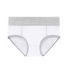 Women's Basic Panties 1 PC Underwear Simple Classic Pure Color Mid Waist Plus Size Gender Neutral Light Blue Black White M L XL Home Outfits