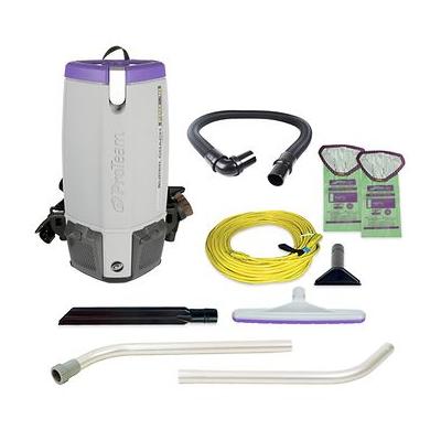 ProTeam Super Coach Pro 10 Backpack Vacuum #107304 with 1.5 inch Xover Floor Tool Kit B #107098