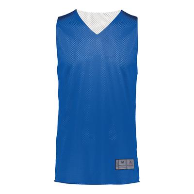 Augusta Sportswear 162 Youth Tricot Mesh Reversible 2.0 Jersey in Royal/White size XS | Polyester