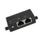 PoE World Gigabit 24V 48V Iniettore passivo Segregatore Ethernet nero Iniettore PoE 2.1x5.5DC RJ-45 connettore per telefoni VOIP