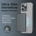 Batteria esterna wireless magnetica ultra sottile da 10000 mAh PD20W Batteria esterna portatile a ricarica rapida per iPhone Magsafe 16 15 14 13 12