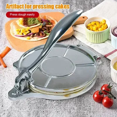 16/20cm DIY Tortilla Press Maker Aluminium Alloy Manual Corn Tortillas Dough Pressing Tools Kitchen