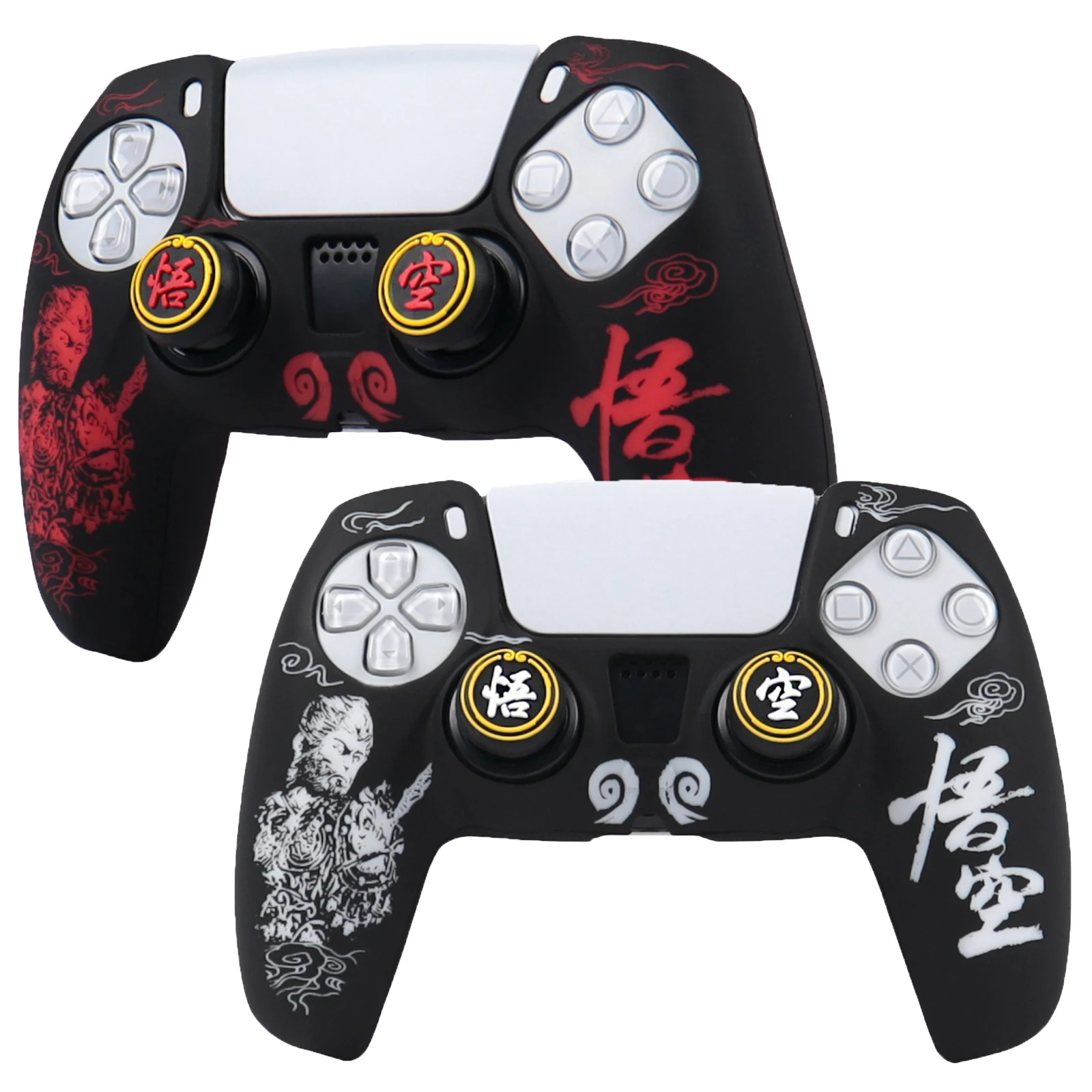 Soft Silicone Protective Case Cover For Playstation 5 Controller Skin Gamepad Games Accessories For PS5 Control with Joystick Ca