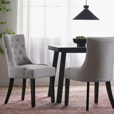 Study Office Chairs High Back Upholstered Dining Chairs Ergonomic Dining Chairs Kitchen Dining Chairs with Tufted Diamond Back