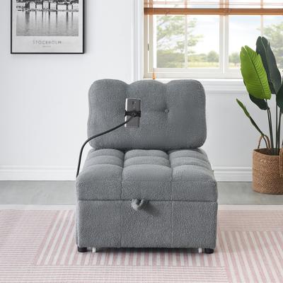 40.20 Inches Long, Teddy Sofa Fabric,A Convertible Sofa--Bed,Chaise Lounges