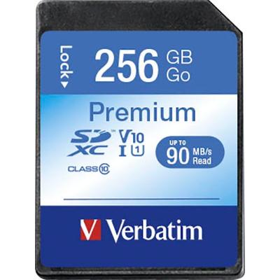 VERBATIM Speicherkarte "Premium U1 SDXC 256GB" Speicherkarten Gr. 256 GB, schwarz