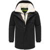 Kurzmantel STONE HARBOUR "Navroos XX", Herren, Gr. M (50), schwarz, Obermaterial: 45% Polyester, 45% Baumwolle, 10% Nylon, Futter: 100% Polyester, Wattierung: 100% Polyester, Ärmelfutter: 100% Polyester, sportlich, gerade Po-bedeckend, hoch...