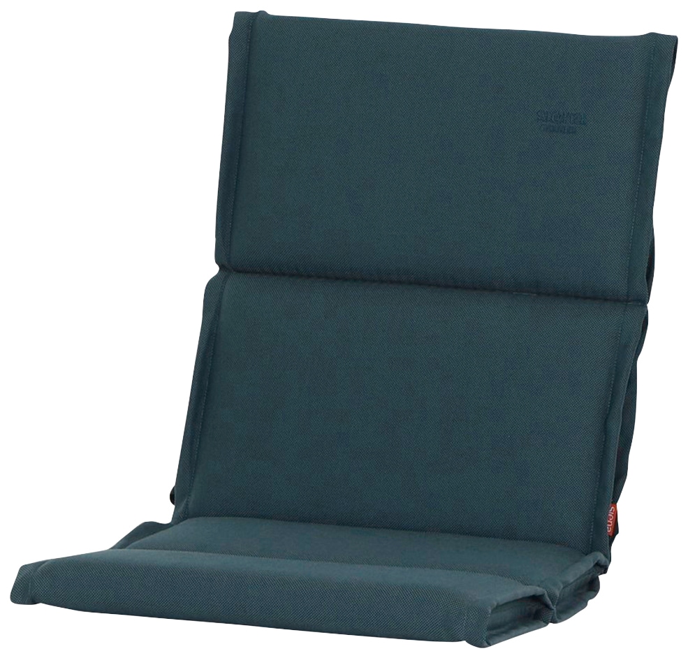 Polsterauflage SIENA GARDEN "Stella", blau (petrol), B:48cm H:6cm T:100cm, Olefin (Polypropylen), Polsterauflagen, Polsterauflage, B/T: 48x100 cm