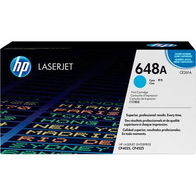 HP Tonerkartusche "648A Original LaserJet" Tonerpatronen blau (cyan)