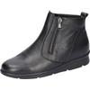 Schlupfboots WALDLÄUFER "K-INGA", Damen, Gr. 6,5, schwarz, Nappaleder, unifarben, klassisch, Schuhe, Winterboots, Stiefelette, Bequemschuh in Komfortweite K (=extraweit)