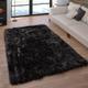 Fellteppich PACO HOME "Playa 960", schwarz, B:120cm H:64mm L:170cm, Polyester, Teppiche, Fellteppich, Kunstfell, Flokati-Optik, Hochflor, weich und flauschig, Uni-Farben
